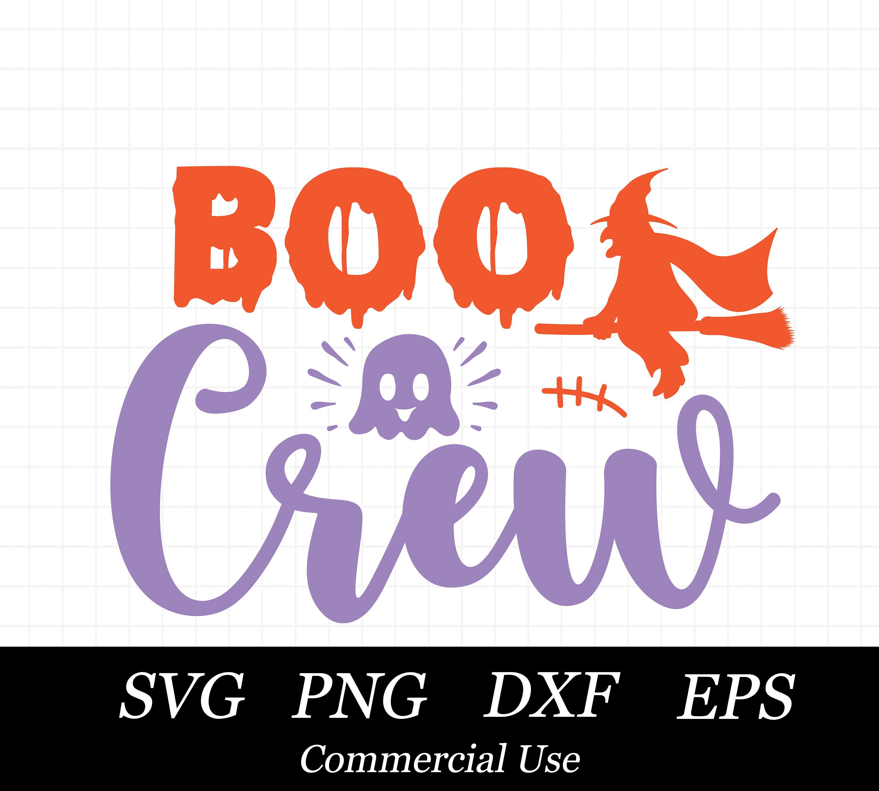 Boo Crew Halloween SVG Halloween PNG SVGDateien für Cricut Etsy.de
