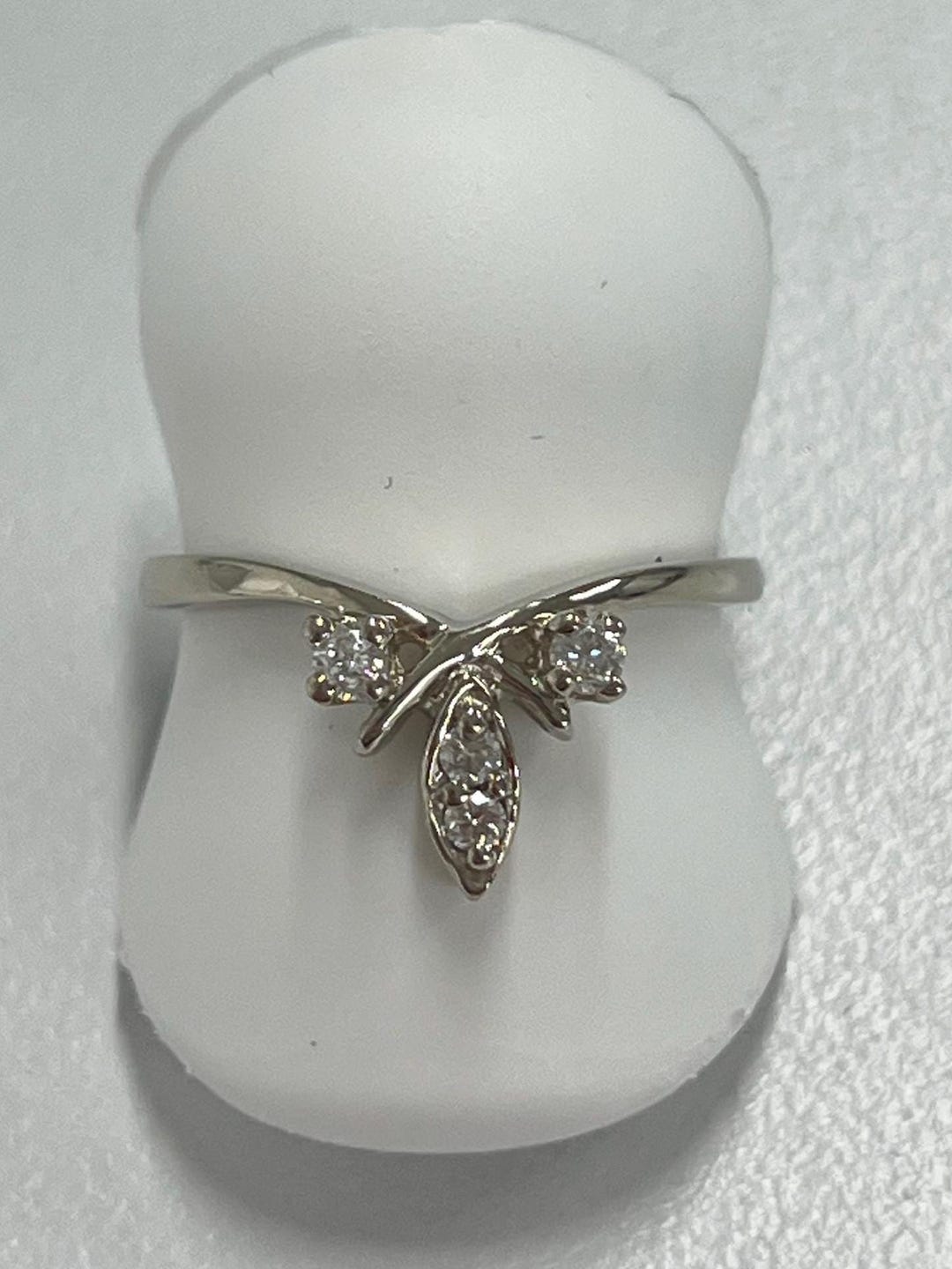 14K White Gold Diamond Band - Marquise Shape - Vintage, Estate ...