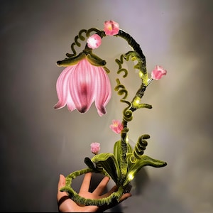 Handmade Suzuran Flower Night Lamp: Unique Table Decor - Etsy
