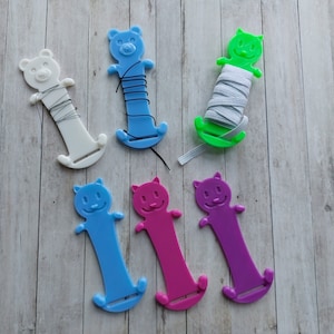 Wickelkarte Katze / Leere Spule / Spulenwickler Aufbewahrung / Gummiband + Band Organizer / Garnspule /Spulen-Kätzchen