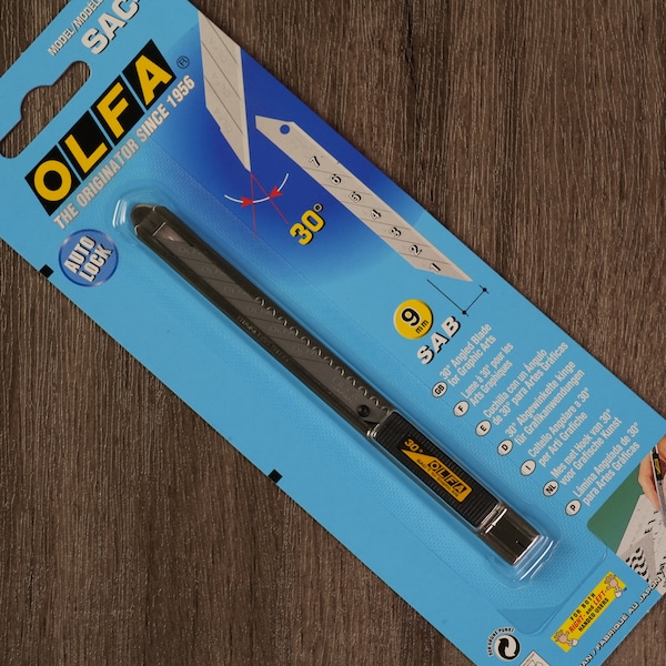 OLFA SAC-1 30 Degree Graphic Snap Blade