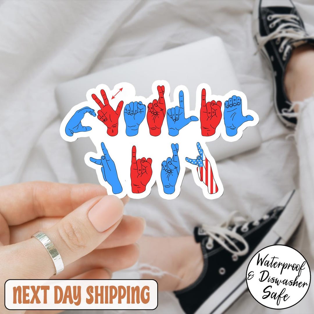 Hand Sign Charlie Kirk Sticker, Live Free Charlie Kirk Sticker, Freedom ...