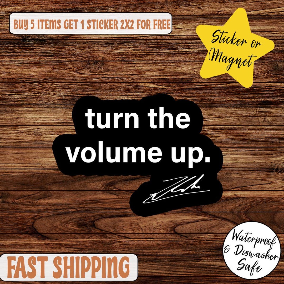 Turn the Volume up Zohran Sticker, Zohran Sticker, 2025 Campaign Decal ...