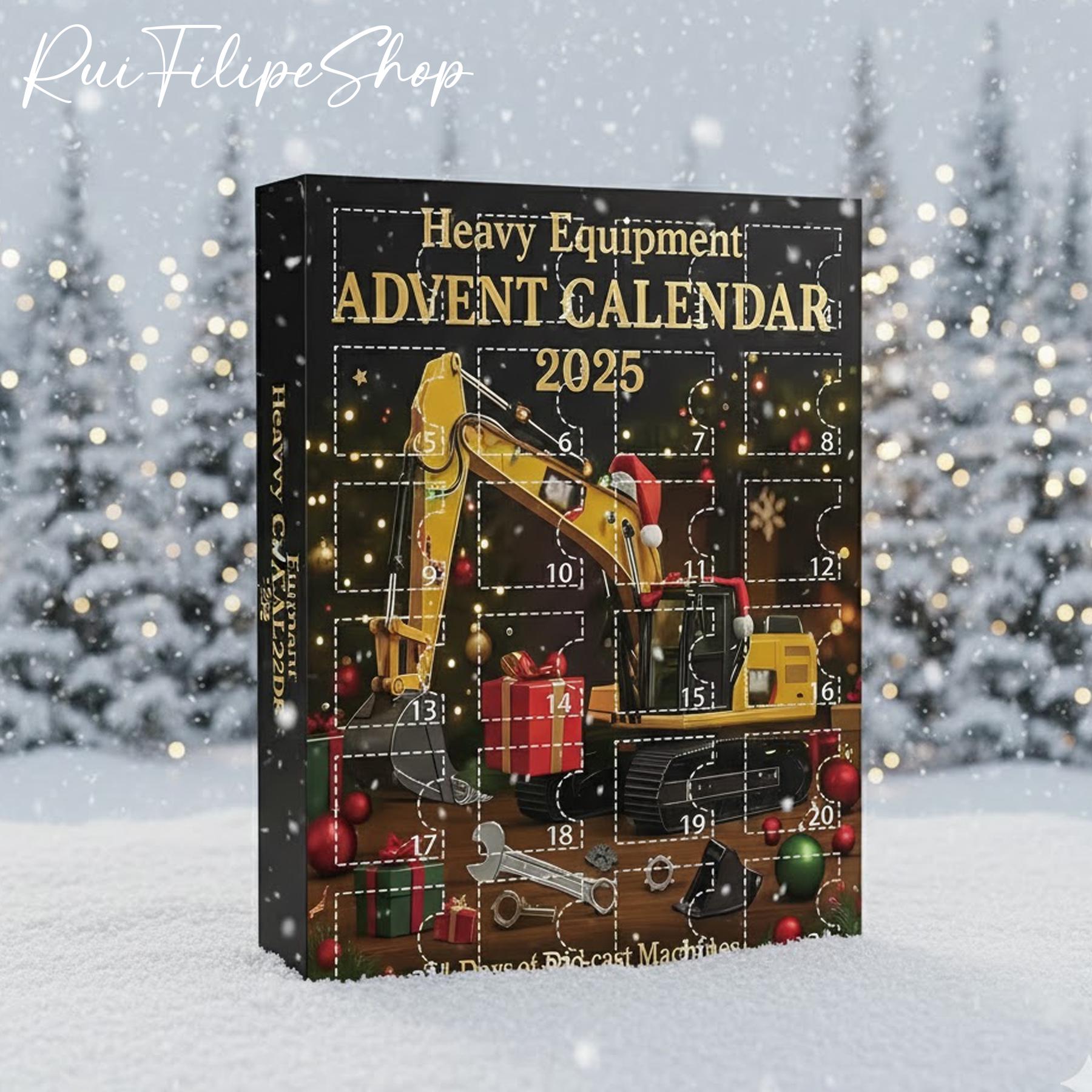 Calendrier De L'Avent Véhicules De Chantier 2025 - 24 Jours Avec Mini Machines, Tapis De Jeu - Idéal Pour Noël, Enfants Fans De Camions
