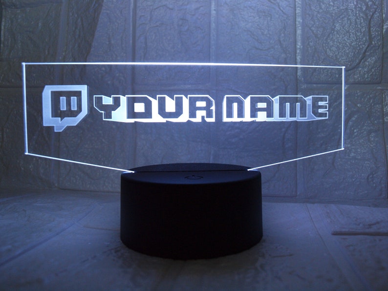 Custom Gamertag LED Sign Personalized Name Sign Personalized Etsy