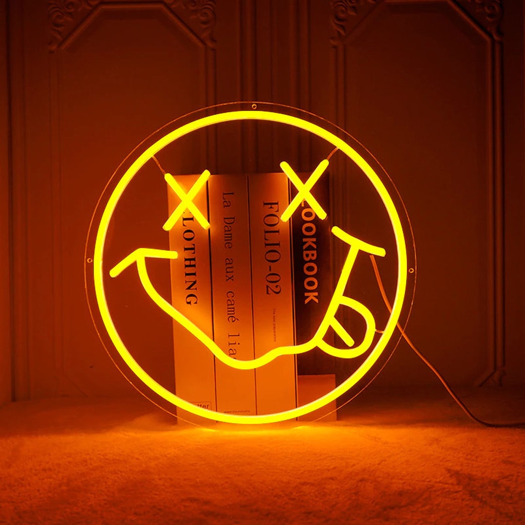 Custom Neon Sign, Smile Neon Sign, Neon Sign, Music Neon Sign, Led Neon