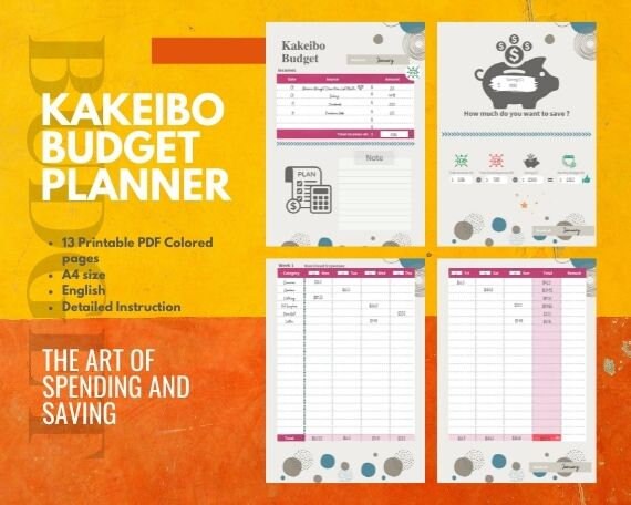 Kakeibo Budget Planner Printable PDF Instant Download for | Etsy