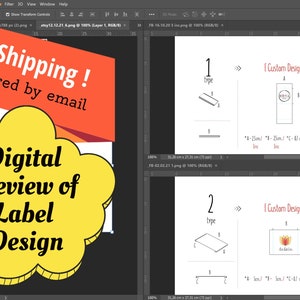 1 Digital Preview of Label Design with Your Text or Logo Natural