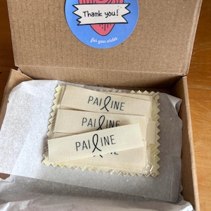 Handmade accessory labels