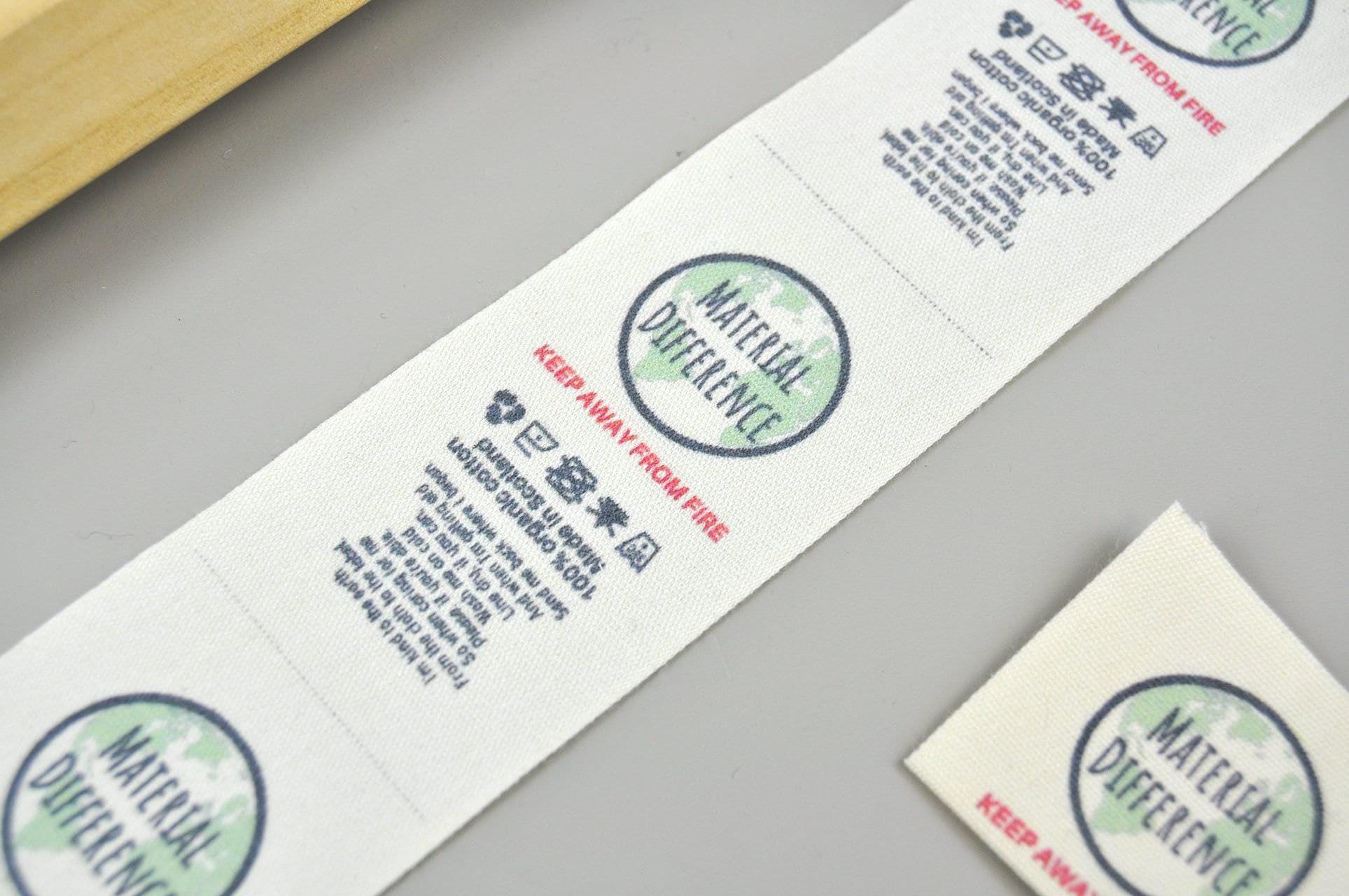 Textiles Designer Labels 200 Pcs Custom Design Fabric Clothing Labels Design With Your Text or ...