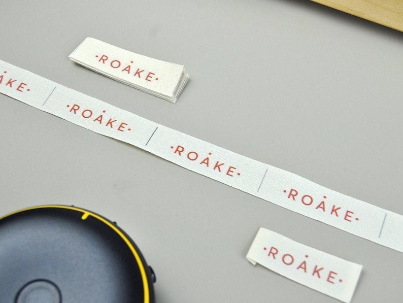 Personalized textile logos for small batch clothing