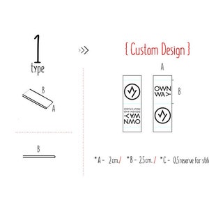 1 Digital Preview of Label Design with Your Text or Logo Natural image 4