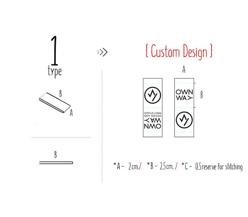 1 Digital Preview of Label Design with Your Text or Logo Natural image 4