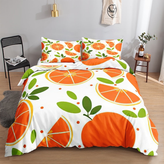 Fruit Duvet Cover Set for luxury 3D Printed Cartoon Sliced Etsy