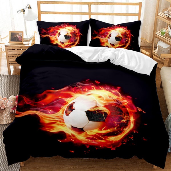 Soccer Bedding Etsy