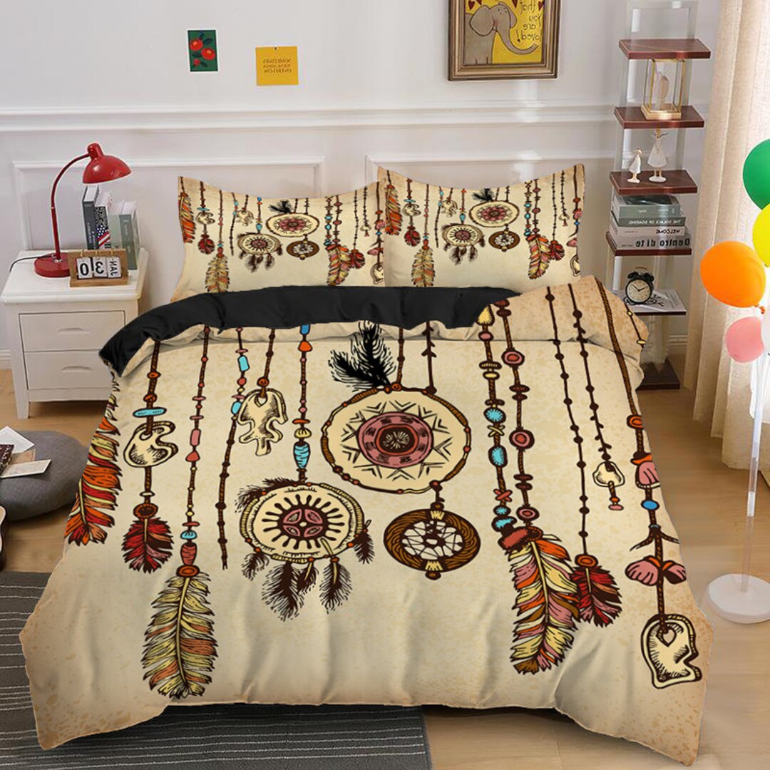 Dreamcatcher Bedding Set Girls Dream Catcher Duvet Cover Etsy