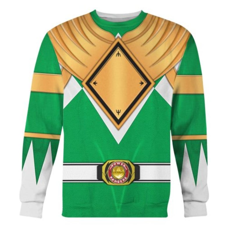 Greenrangerdragon Shieldmorphin Powerrangers Cosplay Tracksuit 3D