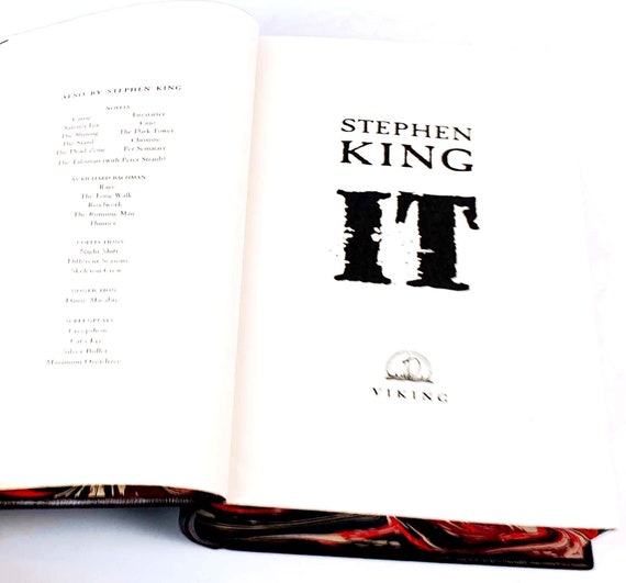 Stephen King - It First Edition, Leather Bound - Literature