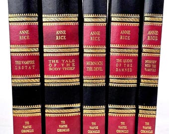 Anne Rice - The Vampire Chronicles 5-Book Collection Set  In Exclusive Leather Binding, Limited Edition