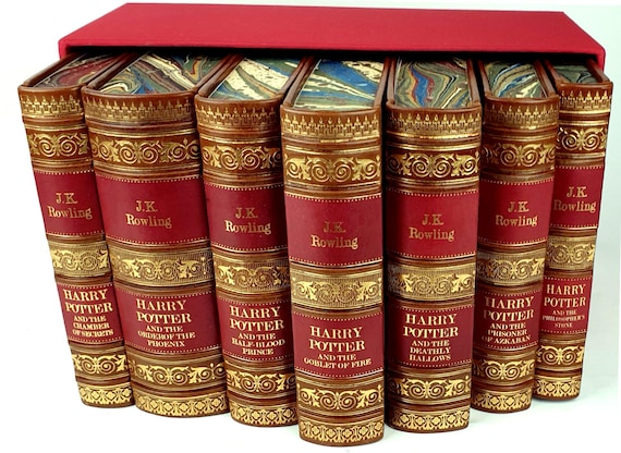 Harry Potter 全7巻セット J.K. Rowling ROWLING- HARRY POTTER 7 book boxed, complete set, leather