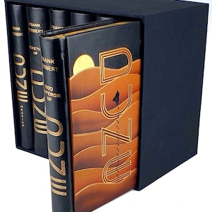 Frank Herbert - Dune Saga 6 książek w pudełku, komplet, skórzana oprawa