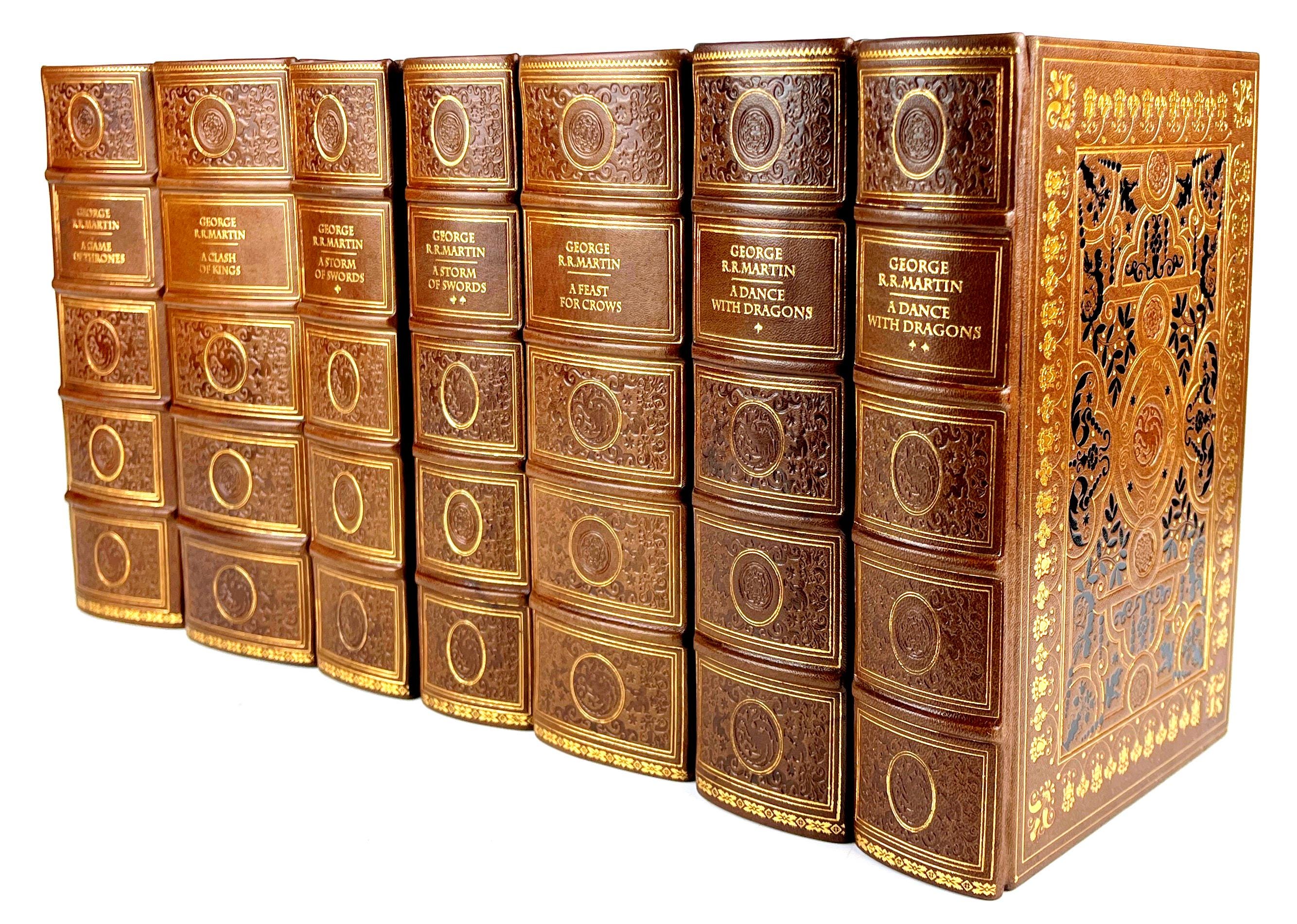 A Game of Thrones Leather Book Set – Limited Edition, Handmade - Etsy