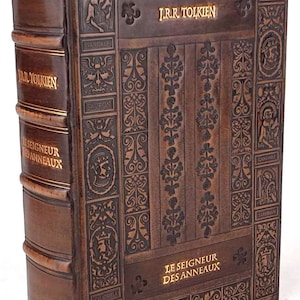 Tolkien - Le Seigneur Des Anneaux  Reliure Exclusive En Cuir Du Livre