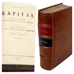 Marks/ Karl Marx - Kapital. Das Kapital. Capital. Warsaw 1926- [1933]