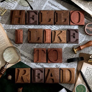 | de timbres de l’alphabet | de timbres-lettres Bloc d’impression de lettres | | de bloc Word | de tampon de texte | de scrapbooking | d’impression Journalisation