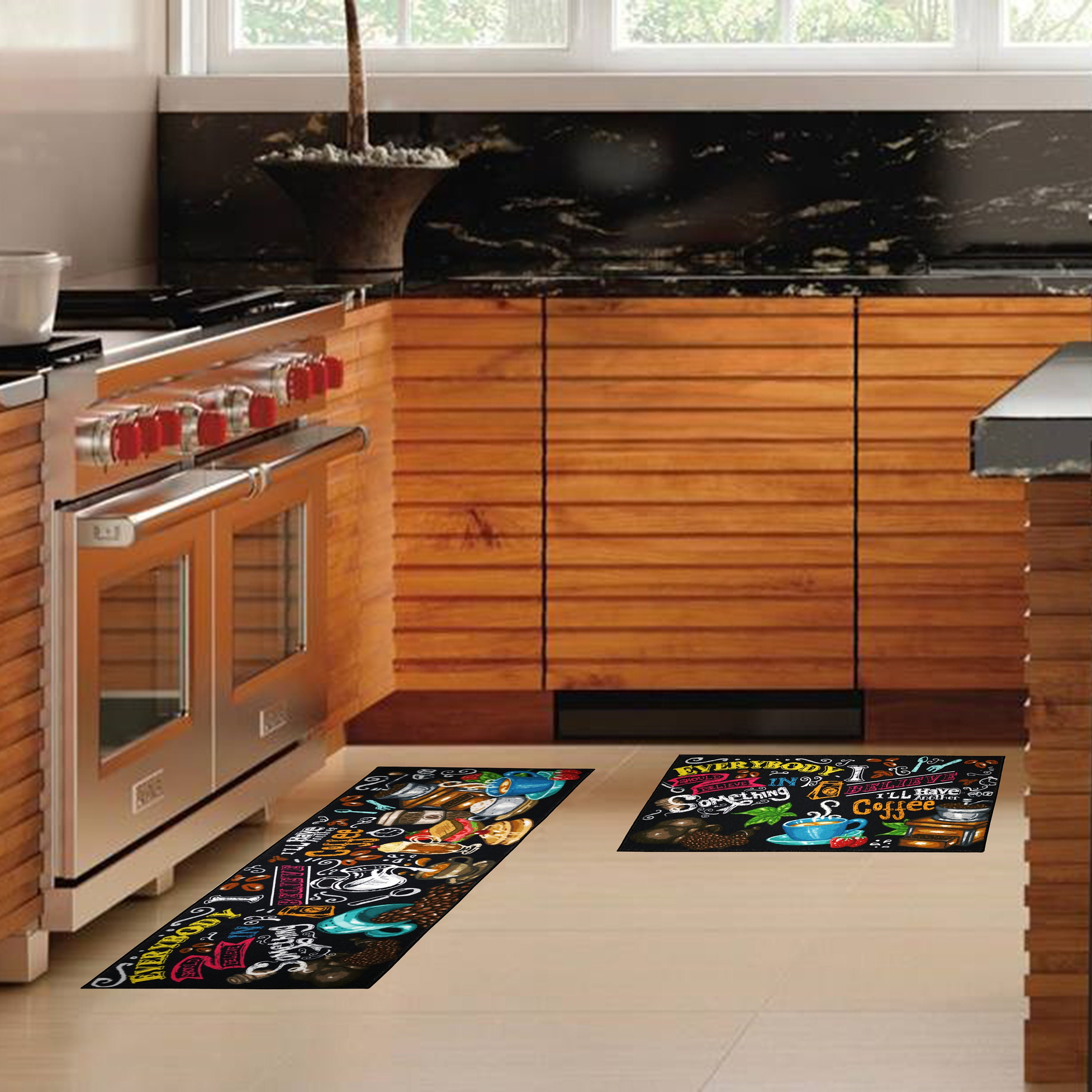 Upnupco Artistic and Colorful Kitchen Rugs Kitchen Mats for Etsy