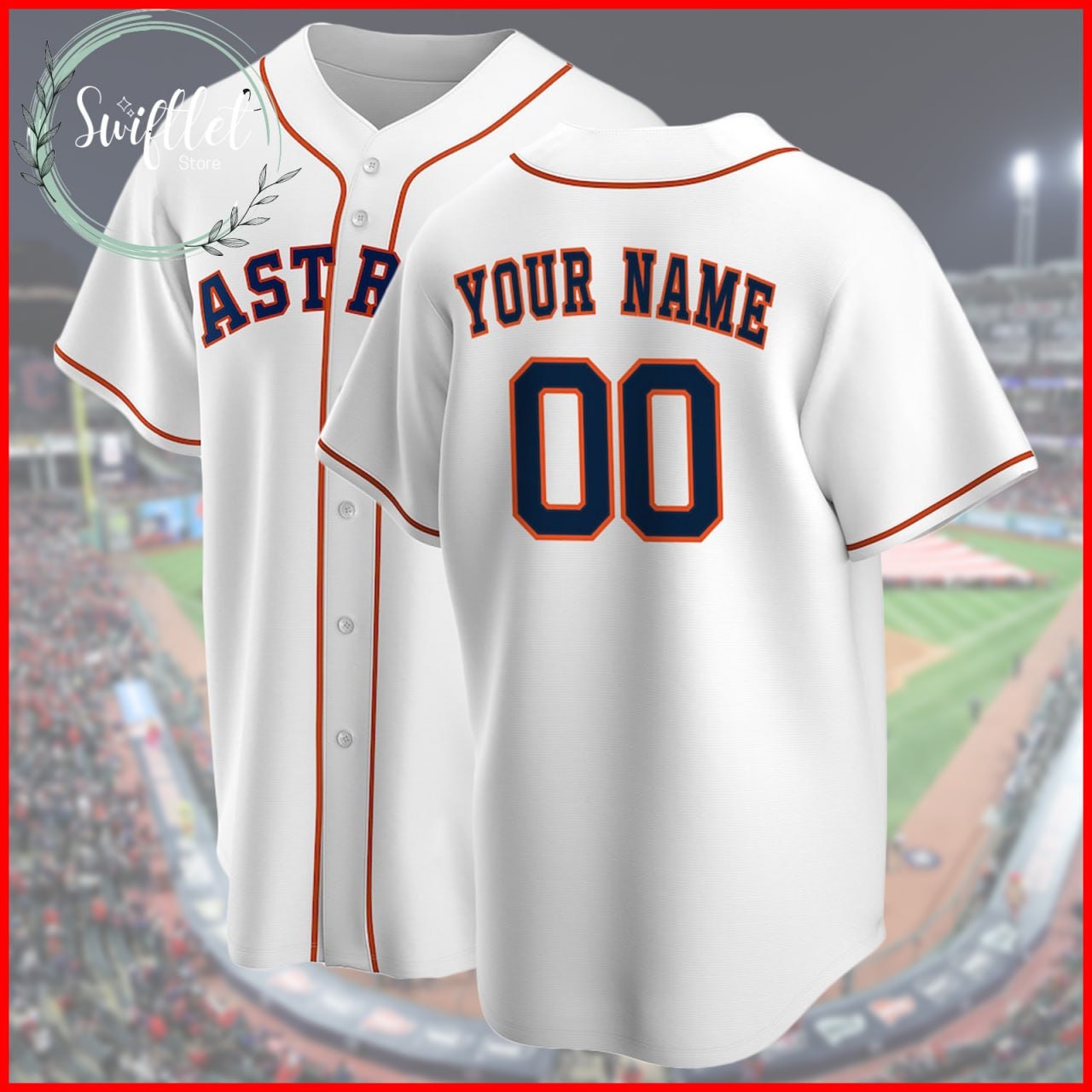 Discover Personalized Houston Baseball Game Jersey, Houston Custom Name & Number