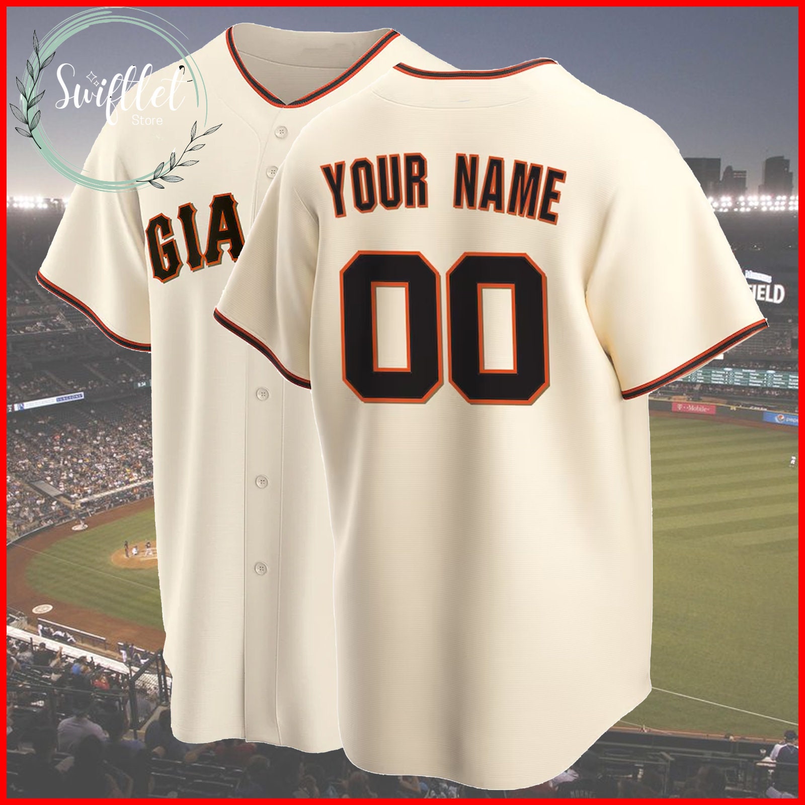 Discover Personalized San Francisco Baseball Game Jersey, San Francisco Custom Name & Number