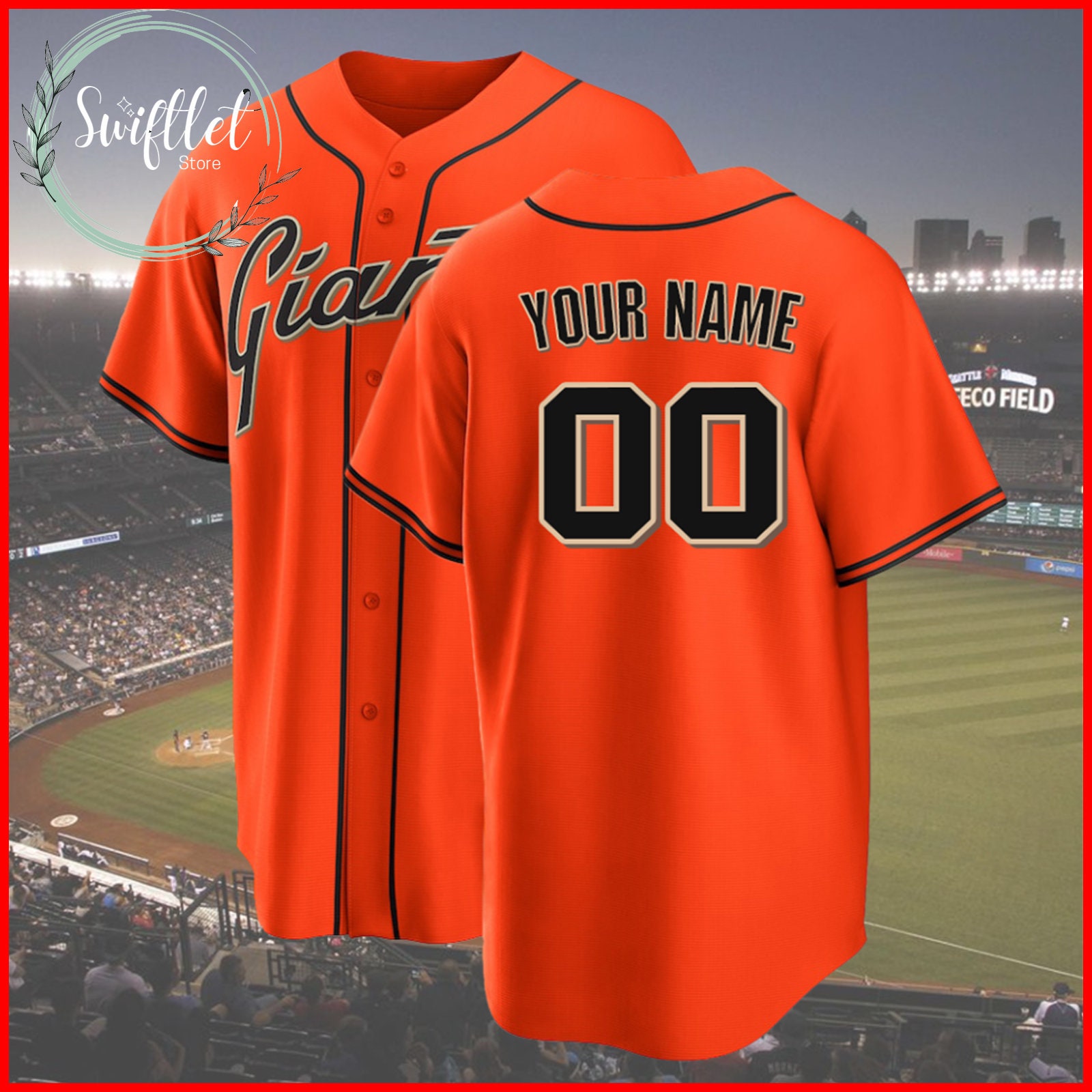 Discover Personalized San Francisco Baseball Game Jersey, San Francisco Custom Name & Number