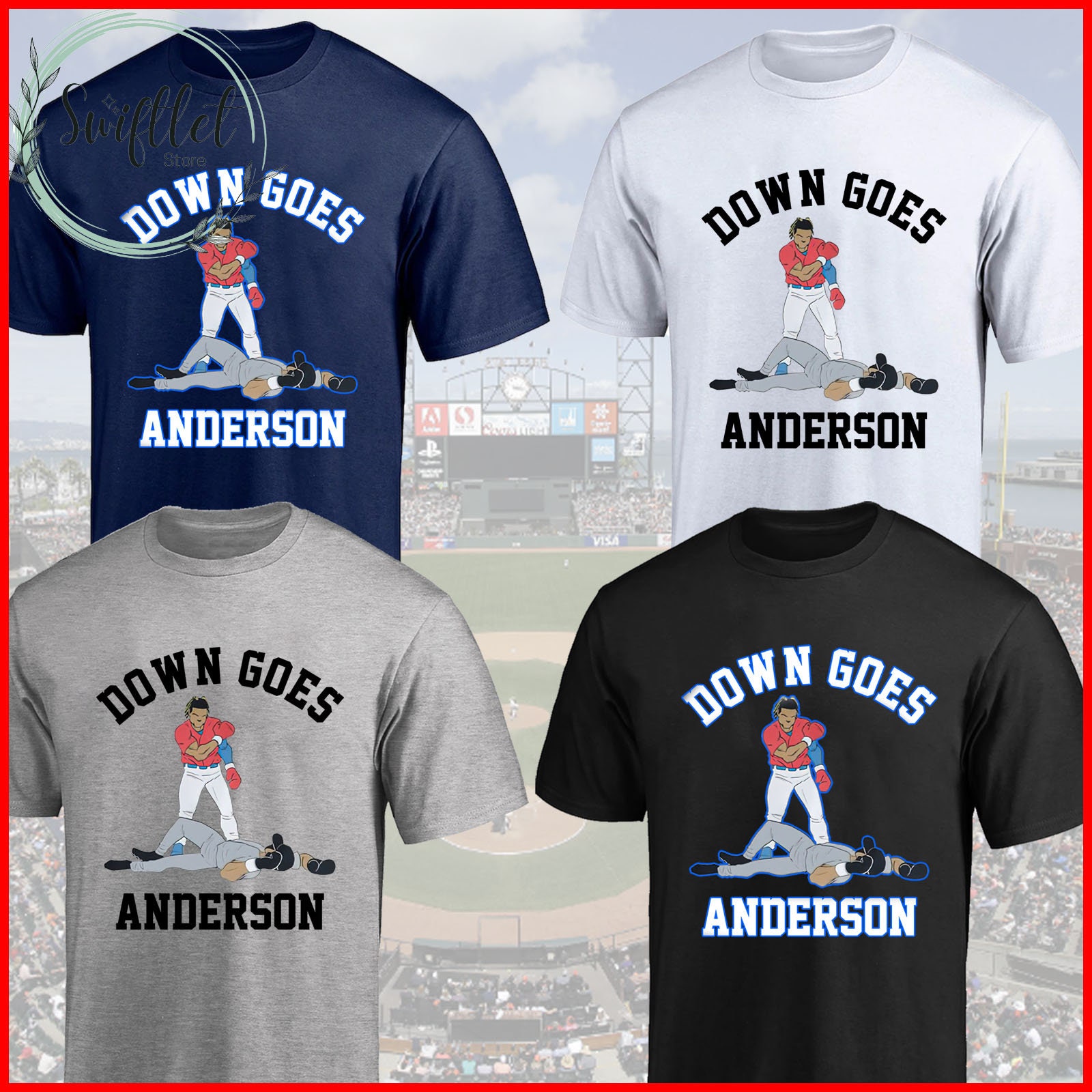 Down Goes Anderson Shirt, Jose Ramirez vs Tim Anderson Shirt, Knocks Out  Punch Shirt - Cherrycatshop