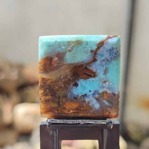 Polished Chrysocolla Cabochon,Exquisite Stone from Indonesia,rare cabochon