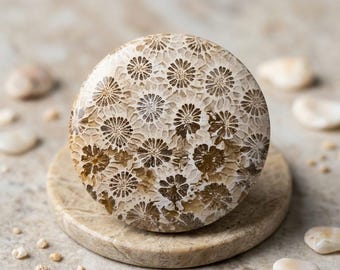 Coral Agate Beutyful Fossil Coral Cabochons - Indonesian Gemstones for Lapidary Jewelry Making