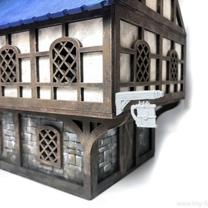 Medieval shop signs tabletop furnishing props, and terrain for D&D and Pathfinder image 4