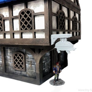 Medieval shop signs tabletop furnishing props, and terrain for D&D and Pathfinder image 5