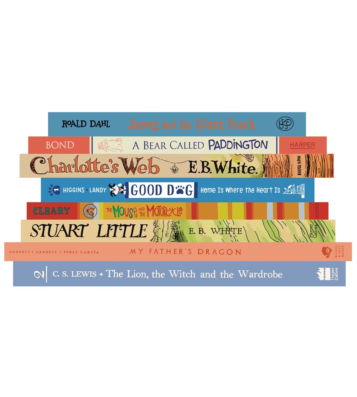 Custom Book Stack Art Print Digital - Etsy