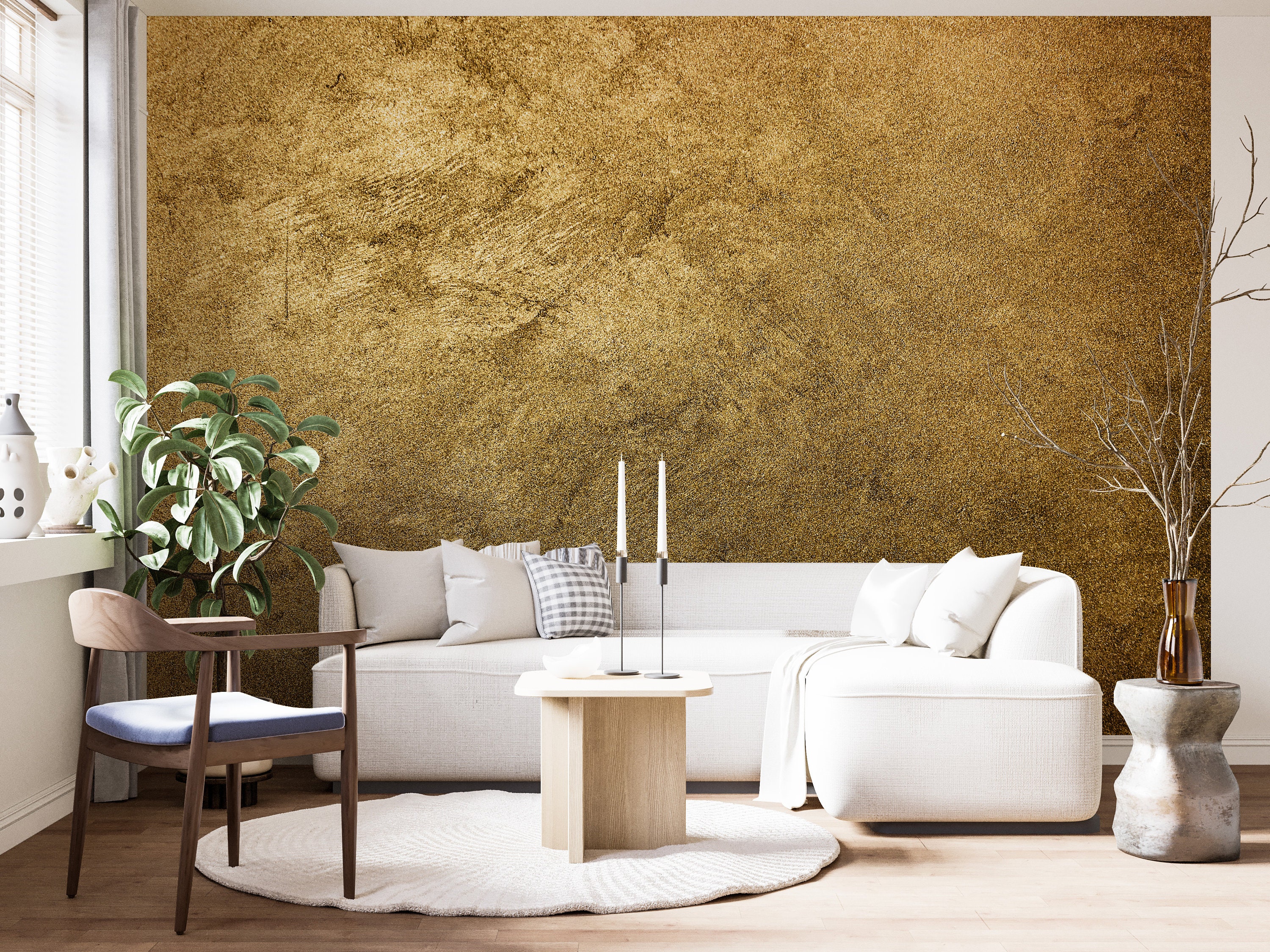 Tetsip Media Rose Gold Metallic Wallpaper Print on Non Adhesive Non Woven  Wallpaper W36H24 Inches 6sqft  Metallic Wallpaper  Amazonin Home  Improvement