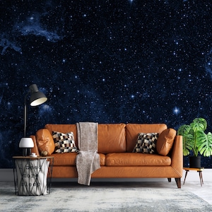 Space Stars Wallpaper | Custom Wall Mural | 3D Wall Decor | Peel & Stick Photo Wallpaper | Interior | Home Decoration