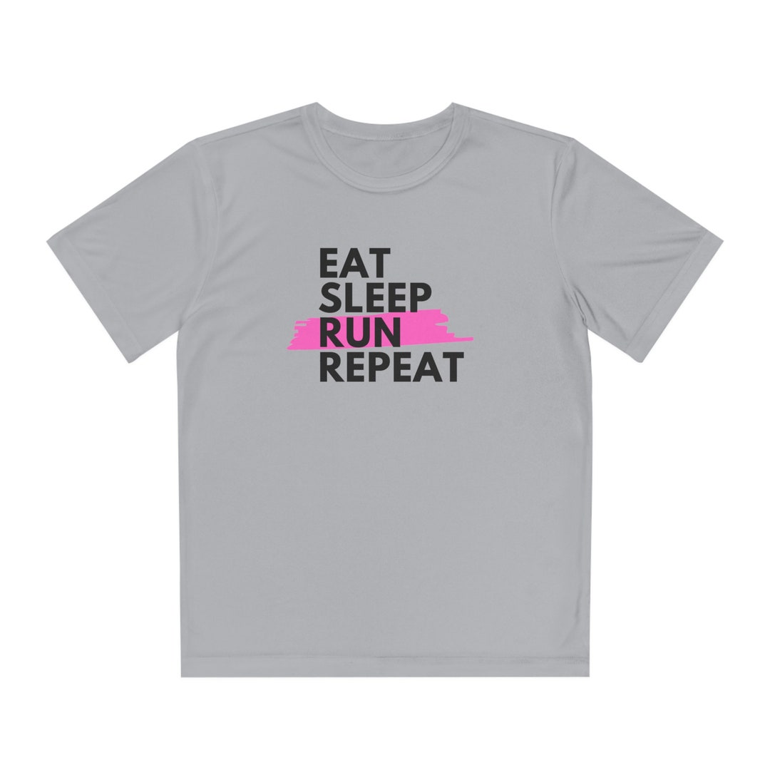 Eat Sleep Run Repeat Youth Competitor Tee Etsy