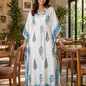 jaipur cotton night dress Women's Jaipuri Printed 100% Soft Cotton Indian full length lightweight Nightgowns/Nighty/Sleepwears XL Night Dress Pack of 4 (White, Pink, Navy Blue & Brown) at Amazon Women's Clothing store