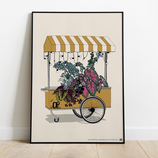 Plant to go, poster imprimé pour décoration