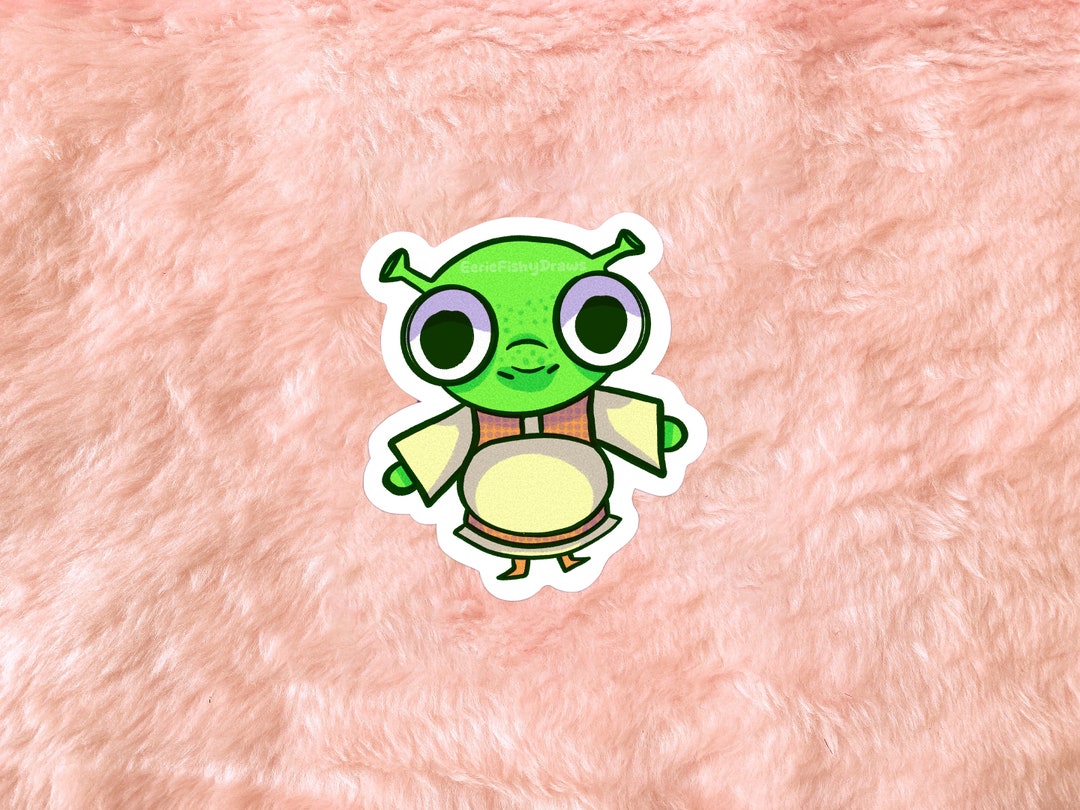 Goober Sticker Green Creature Goober Vinyl Sticker - Etsy