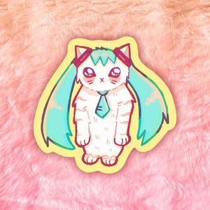 Vinylsticker kat cosplay