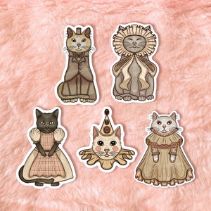 Vintage Cat Sticker Set