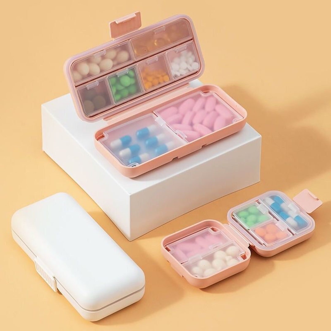 High-capacity Pill Case 7 Days Pill Box Holder Weekly Storage Organizer  Container Case, Vintage Pill Box, Travel Medicine Box 