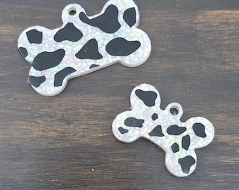 Targhetta per cani a forma di mucca