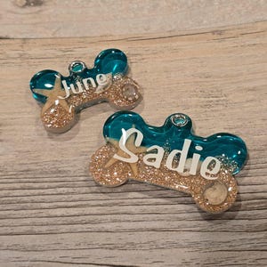 Ocean Resin Dog Tag - Summer Dog Tag